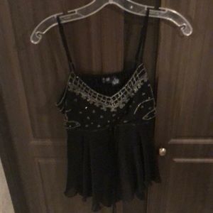 Dressy black summer shirt